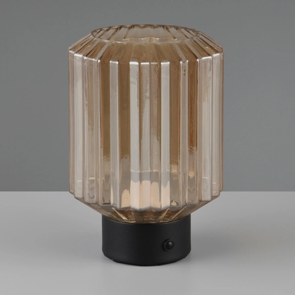 Nocna lampka Lord R57761113 LED 2W 3000K ładownie USB czarna bursztynowa