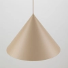 Wisząca na kablu lampa Cono 10622 do jadalni stożek beżowy