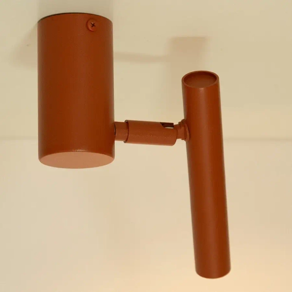 Minimalistyczna lampa sufitowa Sopel 41467 ruchoma tubka ceglana