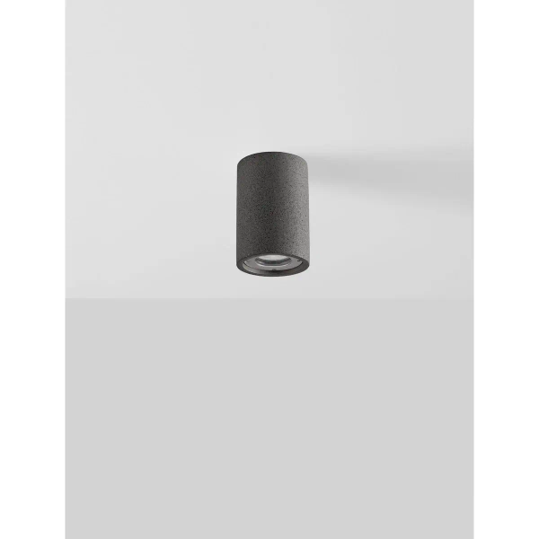 Plafon z piaskowca MIRENZO LE75182 na taras tubka IP65 czarny