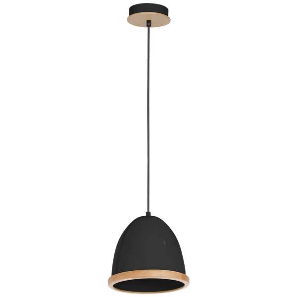 Skandynawska LAMPA wisząca STUDIO MLP8852 Milagro hygge OPRAWA zwis czarny drewno
