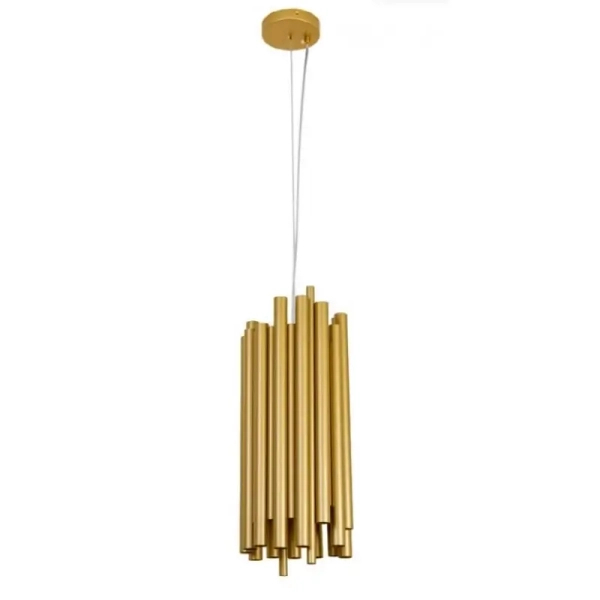 Metalowa lampa wisząca tuby FELIX LE43386 nad stół złoty