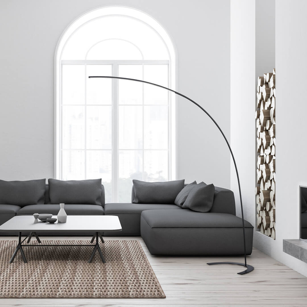 Stojąca lampa łukowa Shanghai 427511802 LED 18W 3000K czarna