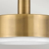 Szklana lampa wisząca Cedric HK-CEDRIC-P-M-BK nad wyspę czarna mosiądz