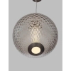 Wisząca lampa do sypialni CORVELA LE45174 LED 20W 3000K kula brązowa szara