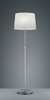 Podłogowa lampa abażurowa Lyon 409100307 nikiel biała
