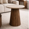 Stolik kawowy ARGENTINA MM001501100337 brązowy beżowy drewno 50cm
