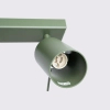 Potrójna lampa sufitowa RING SL.1502 regulowane tubki oliwkowe