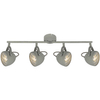 Sufitowa LAMPA plafon PENT 94-68071 Candellux regulowana OPRAWA ścienne reflektorki industrialne szare