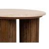 Beżowy stolik kawowy RAGNO MM001501100333 brązowy drewno dekor marmuru 50cm