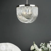 Lampa zwisająca Eltham ELT8638-EH Dar Lighting crystal metalowa nikiel srebrna