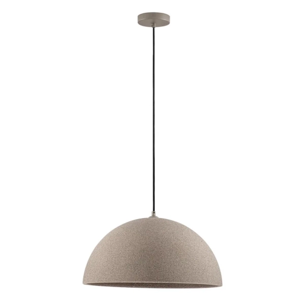 Wisząca lampa do jadalni NAVIRTA LE45342 kopułowa brązowa