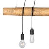 Wisząca LAMPA rustykalna TRABO LONG 69304504 Spotlight ekologiczna OPRAWA drewniany ZWIS sosna bejcowana czarny