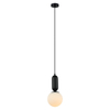Nowoczesna lampa wisząca Aldeva ball do holu czarna biała