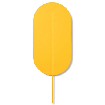 Metalowy kinkiet naścienny Rokke RKK25040 nad łóżko żółty