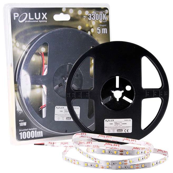 Taśma LED 314390 Polux 10W 3300K biała ciepła IP20 biała