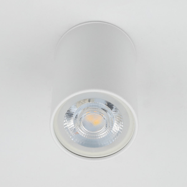 Punktowa lampa nasufitowa Top 5766 do jadalni tubka rurka biała