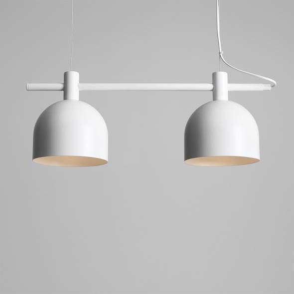 Lampa wisząca BERYL 976H Aldex metalowy zwis biały