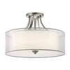 Natynkowa lampa okrąg Lacey KL-LACEY-SFM-AP Kichler szkło biały srebrny
