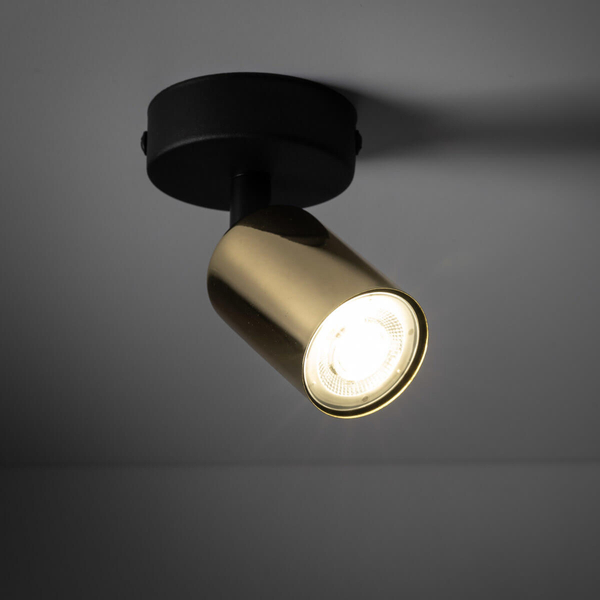 Nasufitowa lampa Top 6088 loftowa do kuchni rurka złota czarna