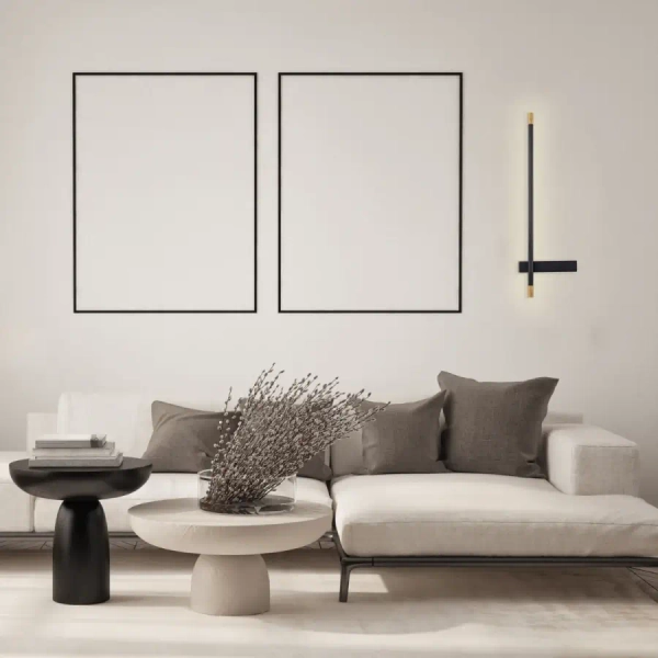 Podłużna ścienna lampa 20338 LED 10W 3000K liniowa czarny