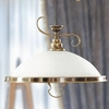 Antyczna LAMPA wisząca ELISETT 2756 Rabalux metalowa OPRAWA dekoracyjny ZWIS z przeciwwagą brąz biały