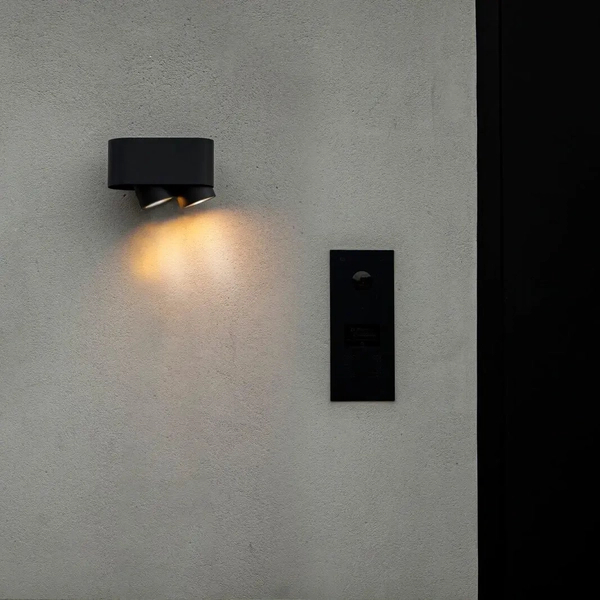 Balkonowa lampa sufitowa CYPRES 6604003118 Lutec IP44 reflektorki szara