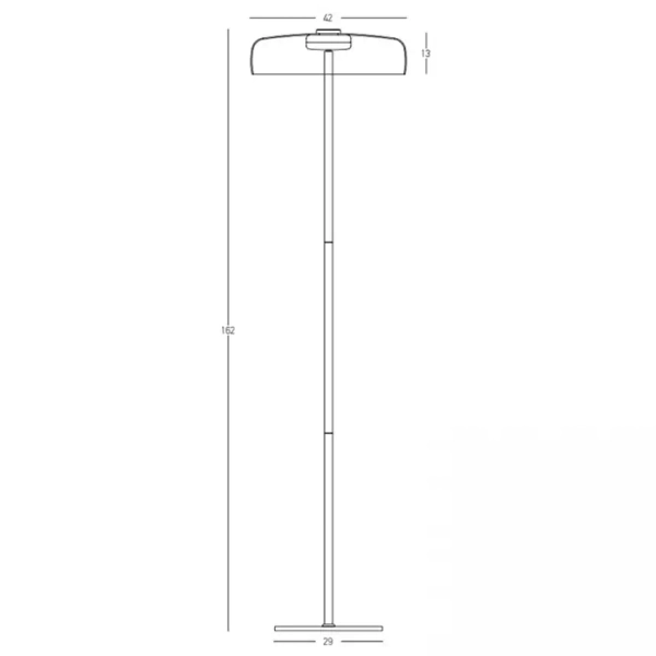Szklana podłogowa lampa 23055 LED 15W 3000K stojąca czarny