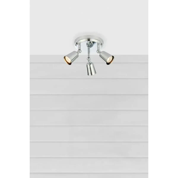 Potrójny plafon na korytarz Tiny 108981 z regulacją chrom