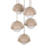 Nowoczesna lampa wisząca Bono Sabia 10966 metalowy beżowy biały