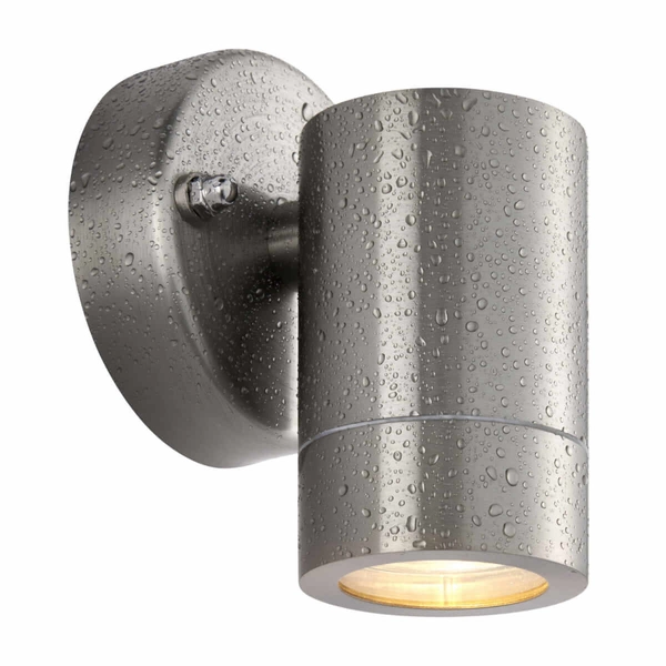 Metalowa tuba na ścianę Palin 101349 Saxby srebrna