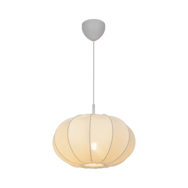 Okrągła lampa wisząca do salonu AERON 2312153001 nad stół biały OUTLET