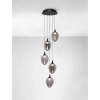 Nowoczesna sufitowa lampa VAZENDO LE45117 LED 30W 3000K czarny szary