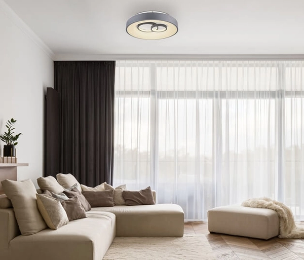 Plafon okrągły Mavy 48416-50R zdalnie sterowany LED 50W szary