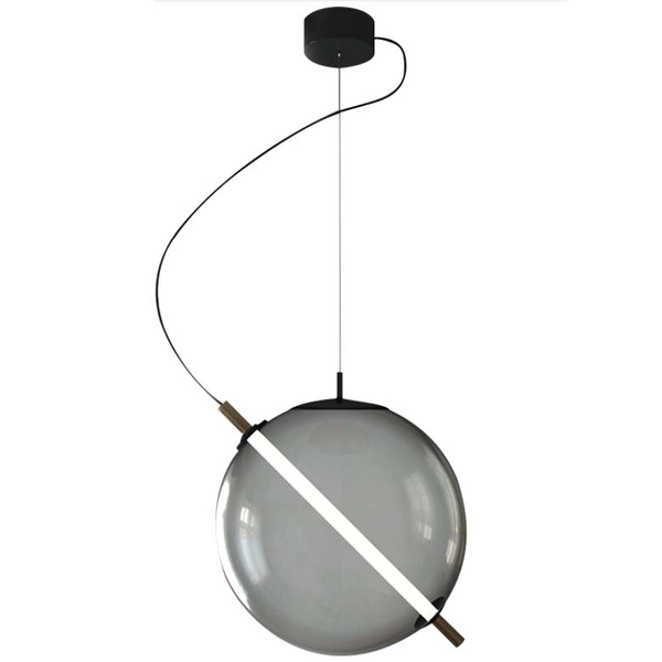 Nowoczesna lampa wisząca CGBOOZLED kula LED 7W czarna