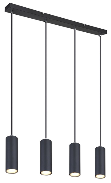 Wisząca lampa Robby 57911-4HB nad łóżko czarna chrom