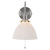 Sypialniana lampa ścienna Hadano HAD0761-09 ceramiczna chrom biały