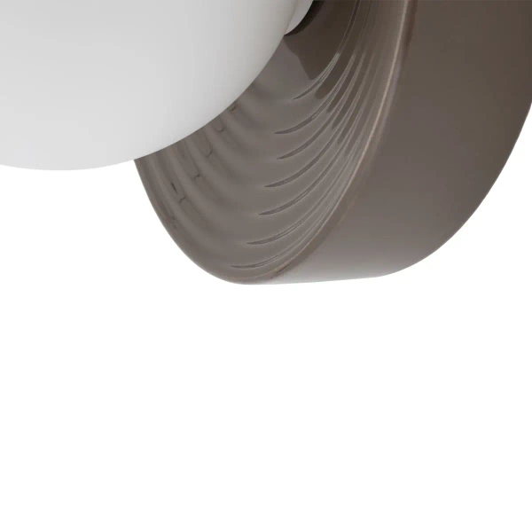 Okrągła ścienna lampa CLAY 11747 kula ball biała brąz