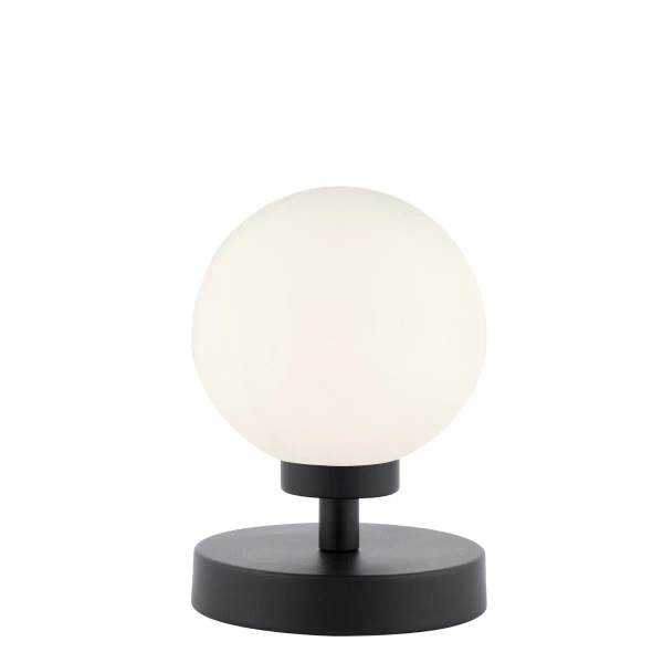 Dotykowa lampa stołowa Esben ESB4122-02 do salonu kula czarna
