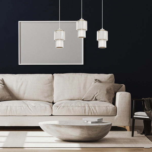 Lampa wisząca Blanco MLP8365 do jadalni biała złota