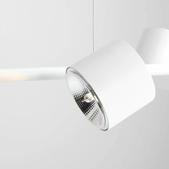 Regulowana lampa wisząca BOT 1046L Aldex reflektorki na listwie