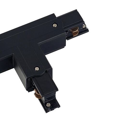 T-ŁĄCZNIK szynoprzewodu uziemienie wewnętrzne - prawe 8242 Nowodvorski do 3-fazowej szyny natynkowej 230V czarny