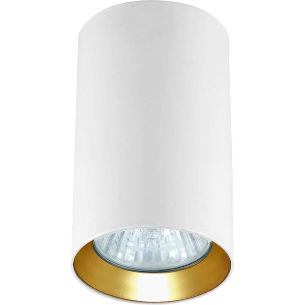 Natynkowa LAMPA sufitowa MANACOR LP-232/1D - 90 WH/GD tuba downlight biały złoty OUTLET