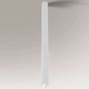 Nowoczesna LAMPA sufitowa DOHA 7137 Shilo metalowa tuba downlight do jadalni biały