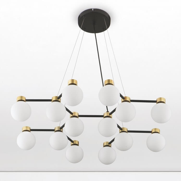 Wisząca lampa molekułowa CAMINOS LE44544 złoty czarny biały