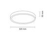 Plafon LAMPA sufitowa NOMI 8070 Shilo łazienkowa OPRAWA okrągła LED 11,52W 3000K IP44 czarna
