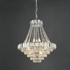 Regulowany żyrandol Osborne OSB1238-EH Dar Lighting rokoko do salonu kryształy srebrna