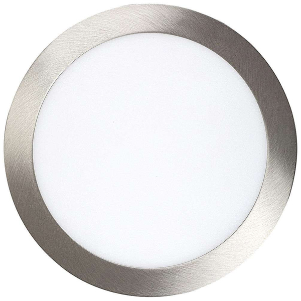 Wpust LAMPA sufitowa LOIS 5575 Rabalux okrągła OPRAWA podtynkowa LED 18W 3000K satynowy chrom