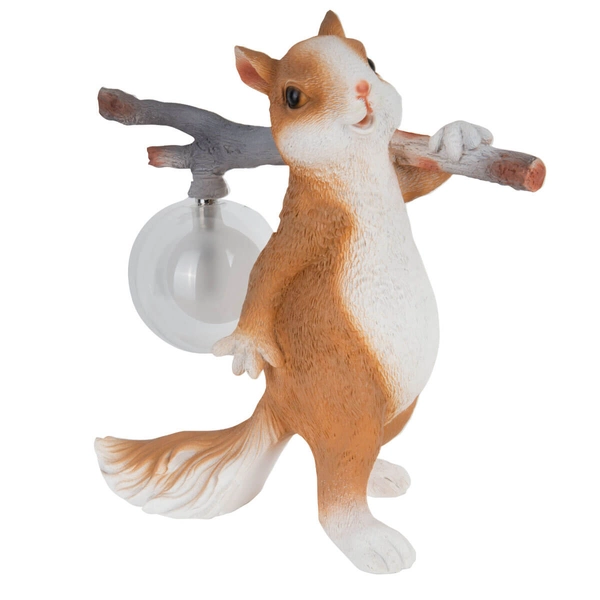 Dziecięca lampka nocna Verka TL0106 WIEWIÓRKA animals biały pomarańczowy