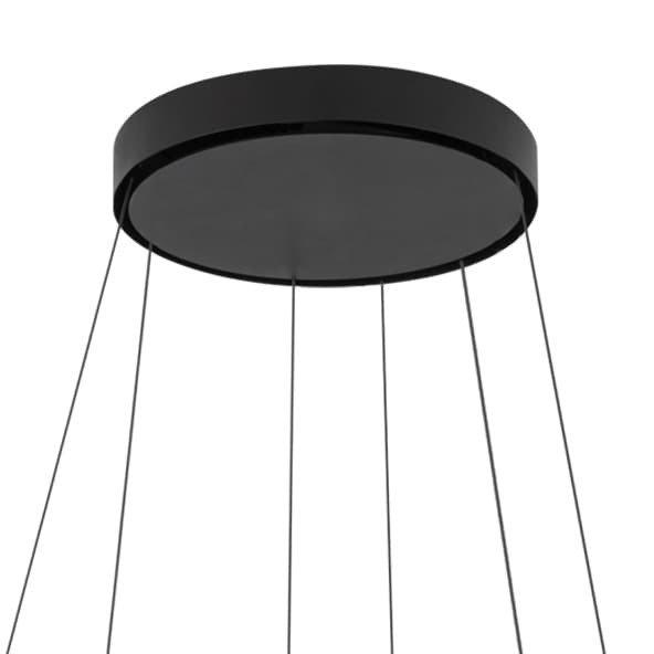 Zwisowa lampa salonowa Circolo 10864 Nowodvorski LED 35W 4000K czarna